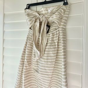 NWT SIR THE LABEL STRAPLESS TIE DRESS